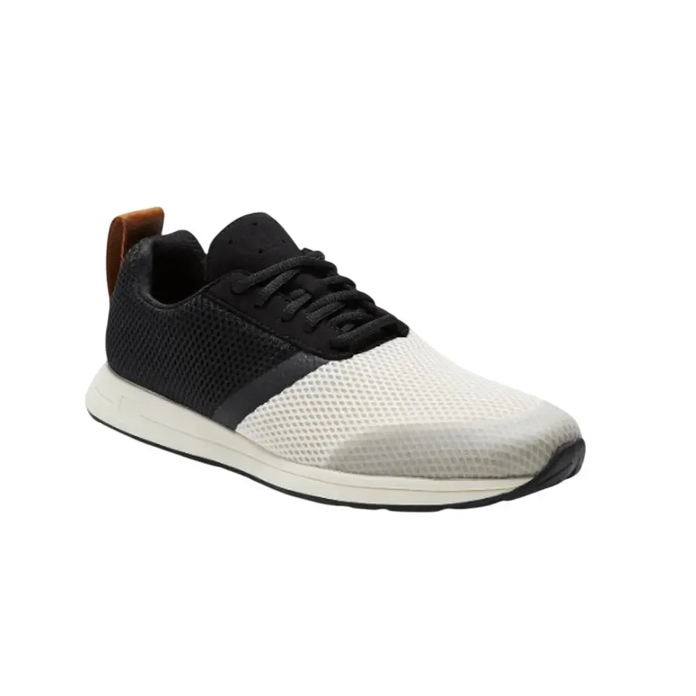YORK Mens The Henry Runner Athletic Shoes Size 8 Black Cream Sneakers NIB
